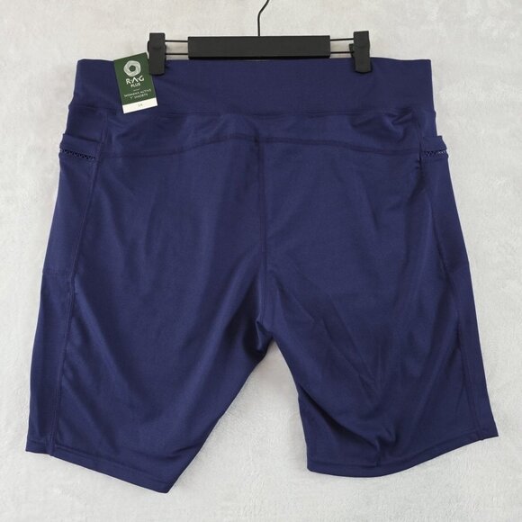 RAG PLUS Womens 3XL Astral Aura Shorts Quick Dry Flatlock Rises Wicking Blue - Picture 2 of 12